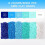 6000 Pcs Clay Beads for Bracelets Making,Polymer Beads,Blue 5