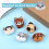 Needle Felting Beginner Keychain Kit,Animals Supplies 5