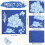 60 Sheets Cyanotype Paper Sun Print Art Kit High Sensitive 4