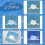 60 Sheets Cyanotype Paper Sun Print Art Kit High Sensitive 5