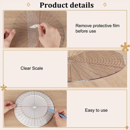 2 Sizes Ceramic Clay Divider Tools Circle Templates 2