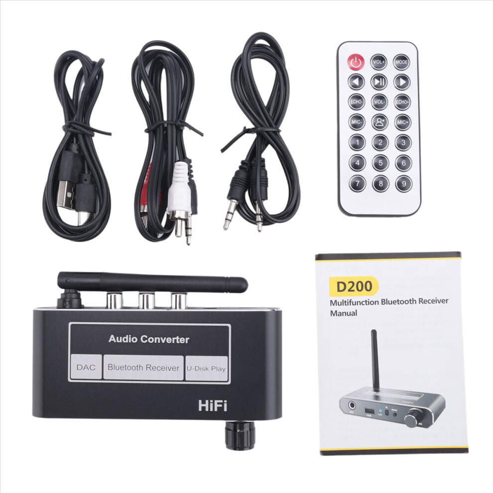 Hifi Bluetooth 5.2 Audio Receiver Digital To Analog 3.5Mm Stereo 4853097769376