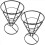 6 Pcs Wire Racks Cone Fried Basket Serving Chips Stand Display Holder 8