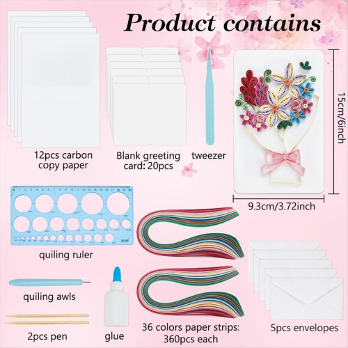 DIY Flower Paper-Quilling Kits 2