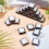 30PCS Empty Blank Ink Pad No Mini Thumbprint Sponge Stamp 8
