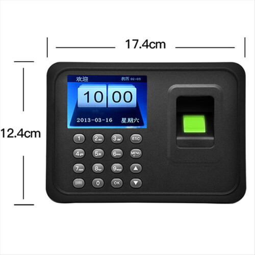 Fingerprint Attendance Machine Biometric System EU Plug 2