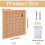 7 x Inch Macrame Cork Braiding Board and Pins Kit 3