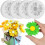 4 Pcs Chrysanthemum Flower Silicone Mold Daisy Cake Molds 4