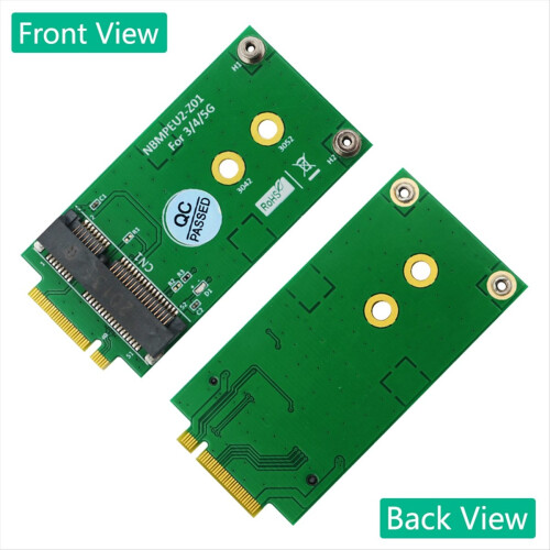 Mini PCI-E MPCIE Wireless Adapter Card NO NANO SIM Slot 2