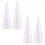 Foam Cones for DIY Crafts, White Polystyrene (4.5 x 13.5 In, 4 Pack) 3