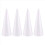 Foam Cones for DIY Crafts, White Polystyrene (4.5 x 13.5 In, 4 Pack) 2