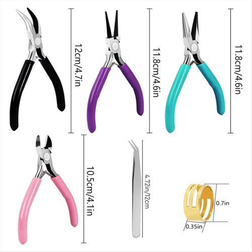 Jewelry Pliers Tools Includes Needle Nose Round 2