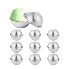 20 Pieces 10 Set DIY Metal Bath Ball Mold 6.5X3cm