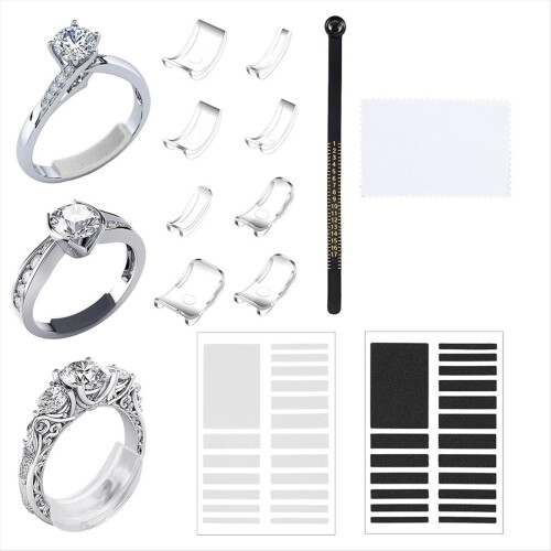 8 Pcs Ring-Size Adjuster for Loose Rings Ring Adapter Kit 1