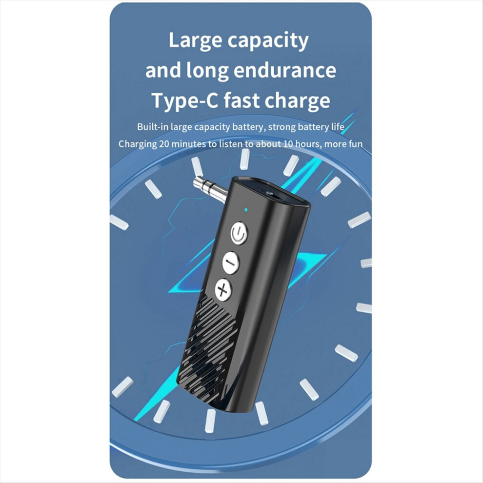 Car Bluetooth 5.3 Audio Adapter Aux Receiver Transmitter 4853097767280