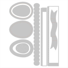 Easter Egg Box Metal Cutting Dies Essentials Scrapbooking Stencil