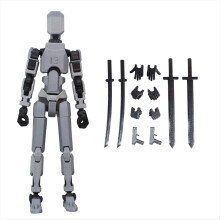 Multi Jointed Movable Robot 3D Printed Mannequin Toyslucky -D