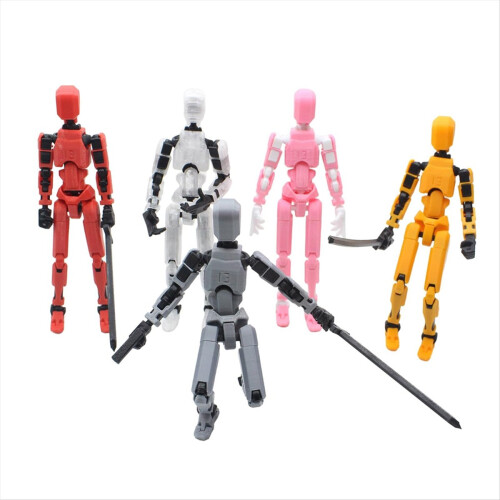 Multi Jointed Movable Robot 3D Printed Mannequin Toyslucky -D 2