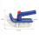 Pool Brush for Step & Corner, Rotatable Hand Scrub Brush, 6