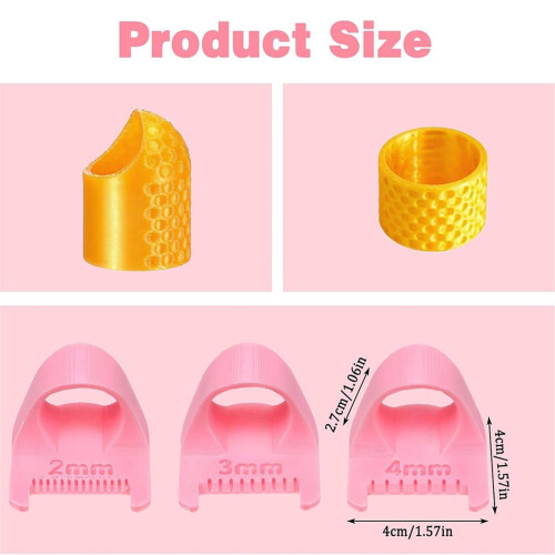 5Pcs Lock and Sewing Gauge, Plastic Templates, DIY Sew Tools 2
