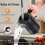 4-in-1 Electric Hot and Cold Foam Maker EU Plug Black 8