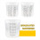 Paint Mixing Cup System 20 Oz-50 Cups with Lids,2 Hard 8