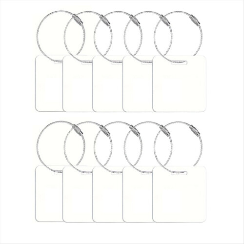 20 Pcs Sublimation Luggage Tag Blanks Bag Tags 1