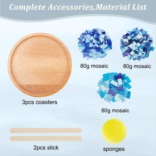 1 Set DIY Mosaic Craft Kit for Adults Beginner 2