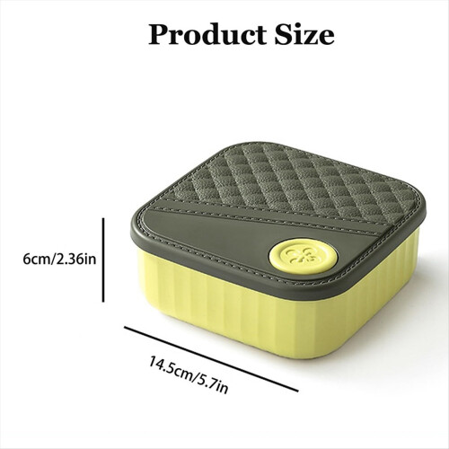 Sewing Box Portable, DIY Supplies Kit, Yellow 2