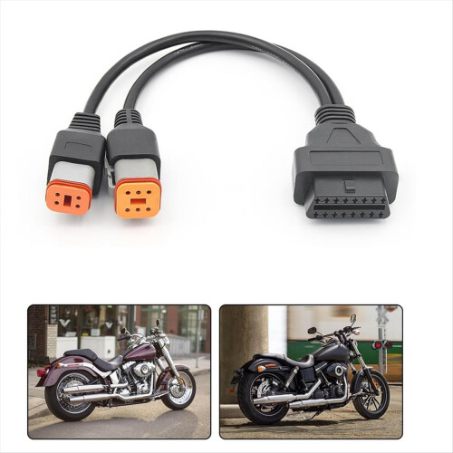 OBD2 Cable for 4Pin+6Pin 2 in 1 Motorcycle OBD Scanner Adapter 2