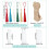 Acrylic Bookmark Clear Bookmarks with Colourful Pendant 8