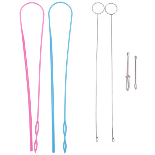 6Pieces Sewing Loop Kit,Loop Turner Hook Flexible Drawstring Threader 1