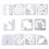 11PCS Quilting Template Set- Acrylic Ruler for DIY Machine 1