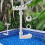 Adjustable Pool Fountain Five Nozzles Waterfall Sprinkler for Cooling 7