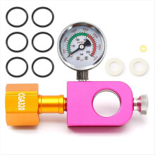 CO2 Refill Adapter for Soda, Filling with Pressure Gauge