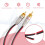 Speaker Cables to Plugs Adapter, 2-Channel (1 Foot) 7