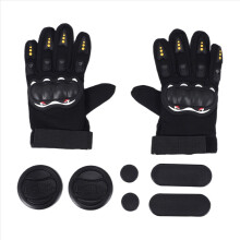 Skateboard Gloves Longboard Drift Brake Turning Black