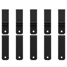 10-Piece Metal Belt & HolsterClips Single Hole Spring Buckle