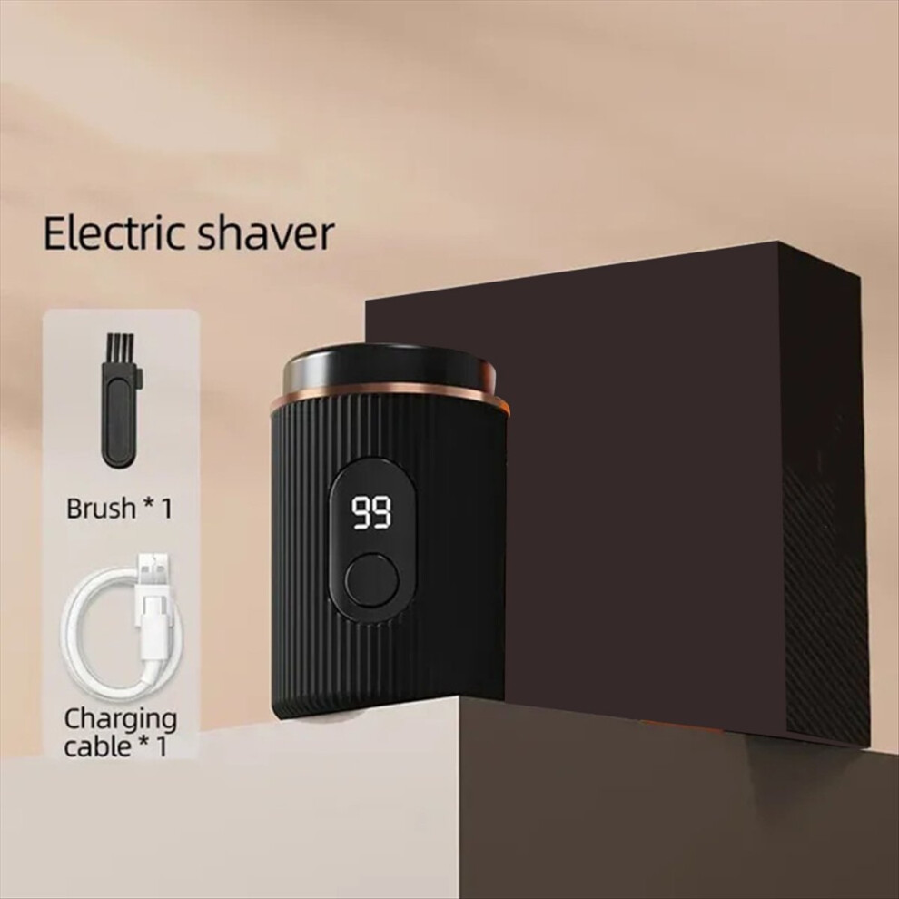 Electric Usb Charging Smart Digital Display Men's Shaver Orange 4853097703875