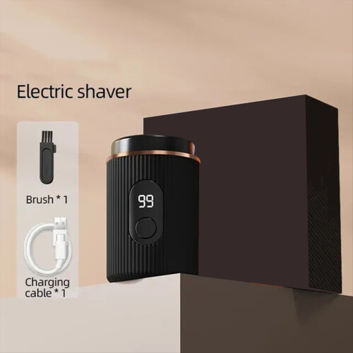 Electric USB Charging Smart Digital Display Men's Shaver Black 1