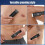 Electric Beard Trimmer for Men - Waterproof, Adjustable Guard, 3