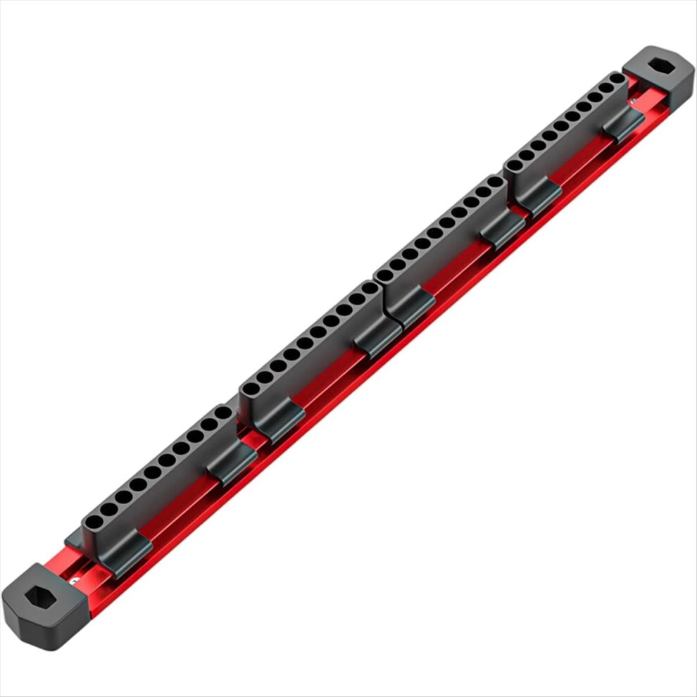 1/4 Hex Bit Organizer,40 Holes Slidable Screwdriver Rail Holder 4853097702182