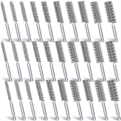 30 Pcs Bore Brush for Drill Wire Cleaning Set 1