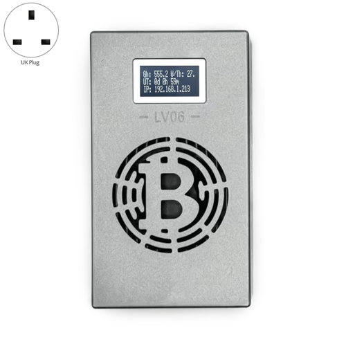 Bitcoin LV06 Silent Miner Machine BTC UK Plug 2