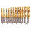 Titanium Coated HSS Tap Drill Bits Set Hex Shank Screw Thread Bit 8