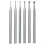 6Pcs Open Mouth Cup Burr - Jewelry Setting Burs Wire Rounder Bits 5