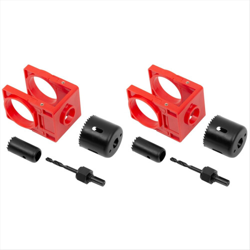 2Sets Door Lock Installation Kit, Hole Saw Set