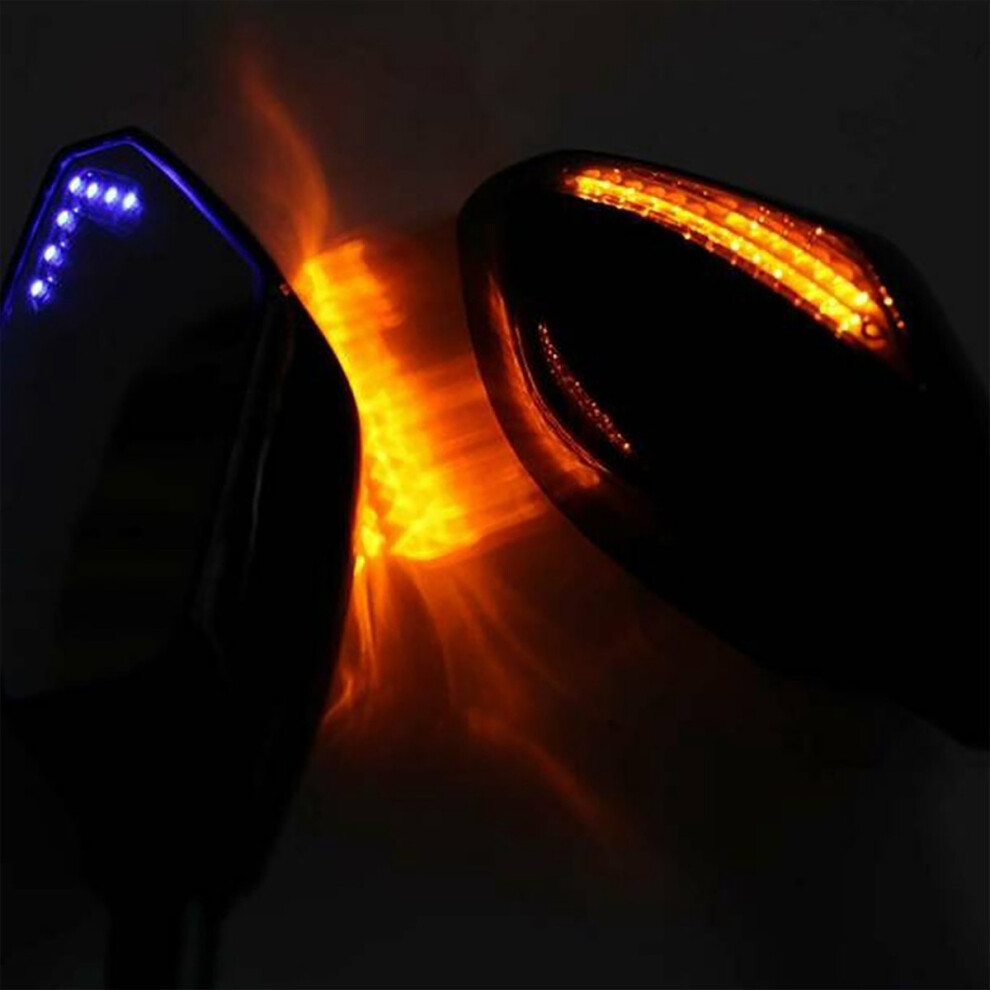 Motorcycle Led Rearview Mirror With For Yzf R1 R6 Fz1 Light 4851598967291
