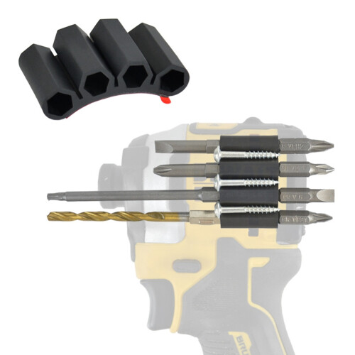 2 Pack Magnetic Bits Holsters Attach to Drill 1/4 Inch Magnet Screw 2