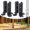 4Pcs Adjustable Deck Post Anchor Base Brackets Fence 5